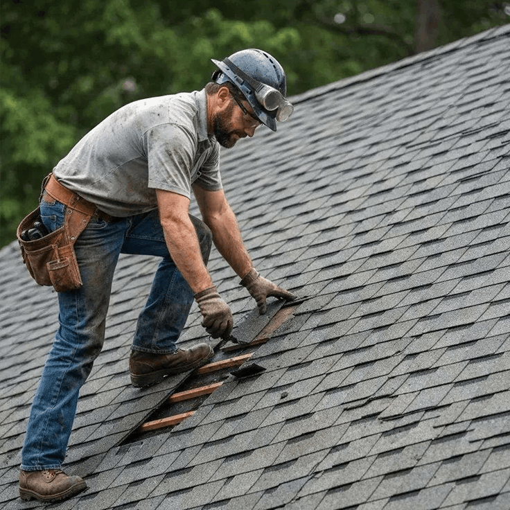Roofing work