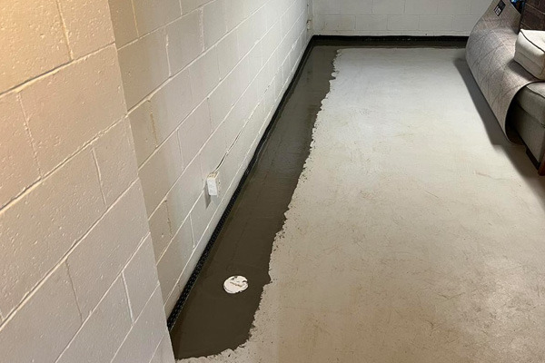 Basement waterproofing